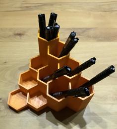 Hexagon Pencil Holder 3D Printer Model