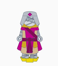 Flatminis Continued – The Wizzler Undead Wizard 3D Printer Model