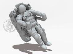 NASA Astronaut With Manned Maneuvering Unit 3D Printer Model