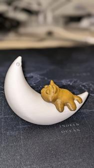 Cat On The Moon 3D Printer Model