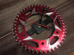 Motorcycle Sprocket Clock Conversion Bracket 3D Printer Model