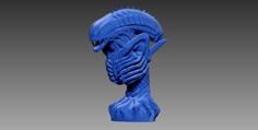 Xenomorph Bust 3D Printer Model