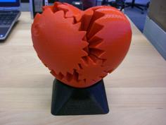 A New Stand For The Big Love Heart Gears 3D Printer Model