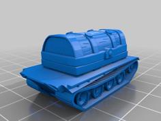 Tabletop Chest With Tank Tracks 3D Printer Model