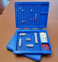 Battleship Game With Storage Case: English & Cyrillic 3D Printer Model