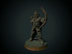 Ranger Archer 28mm (suportless, FDM Friendly 3D Printer Model