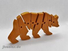 Flexi Articulated Bear 3D Printer Model