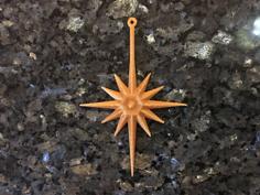 Star 3 Christmas Ornament 3D Printer Model