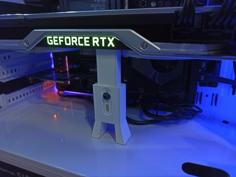 Regulable Graphics Card Support/leg (Lite) 3D Printer Model