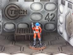 Space Girl (28mm Miniature) 3D Printer Model