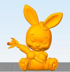 Bunny With Carrot 3D Printer Model