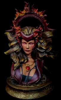 WICKED MARVEL SCARLET WITCH BUST: TESTED AND READY FOR 3D PRINTING 3D Printer Model