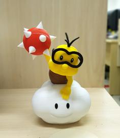 Lakitu From Mario Games – Multi-color 3D Printer Model