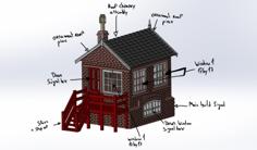 Hogsmeade – Goathland Signal Box OO Gauge (1:76) – Harry Potter Signal Box 3D Printer Model