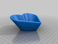 Heart Shaped Succulent Planter Pot 3D Printer Model