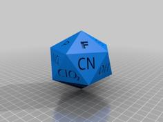 Cation And Anion Dice 3D Printer Model