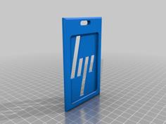 HP Badge Holder 3D Printer Model