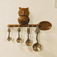 Owl Measuring Spoon Holder 3D Printer Model