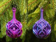 Christmas Ball – Alternating Diamonds 3D Printer Model