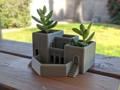 Roman Terrace Garden Succulent Planter 3D Printer Model