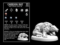 Carrion Rat (18mm Scale) 3D Printer Model