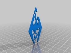 Skyrim Logo 3D Printer Model