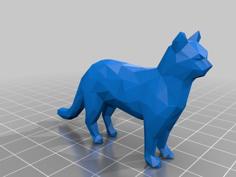 Low Poly Cat 3D Printer Model