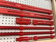 Woodpeckers Edge Rule Pegboard Holder 3D Printer Model