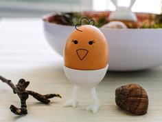 DIY Easter: Chicken Legs Egg Cup 3D Printer Model