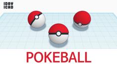 [1DAY_1CAD] POKEBALL 3D Printer Model