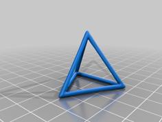 Wireframe Triangle 3D Printer Model