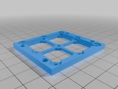 Modular Screw Grid Front Panel 3D Printer Model