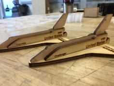 SPACE SHUTTLE FLEET – LASER CUT 3D Printer Model