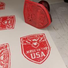 Made In USA Stamp 3D Printer Model