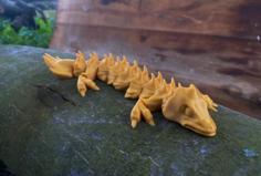 Flexi Lizard / Reptile / Fantasy / Print In Place Toy 3D Printer Model