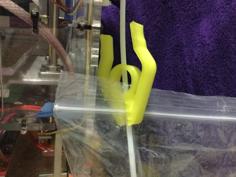 Zip Bag Peg (with Tube) 3D Printer Model