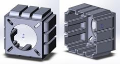 NEMA 17 40mm Fan Mount 3D Printer Model