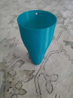 Hanging Pot (long Version) With Reservoir 3D Printer Model