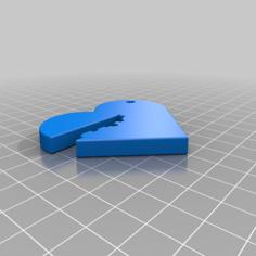 Key To My Heart Gift 3D Printer Model