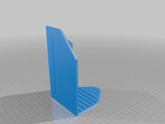 Simple Bookend With Anti-skid Ridges 3D Printer Model