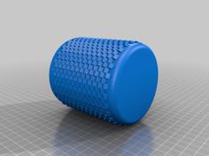 Round Pen Cup With Flattened Triangular Prisms 3D Printer Model