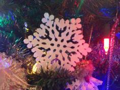 Angel Snowflake Ornament 3D Printer Model