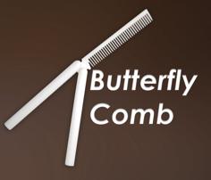 Butterfly Comb 3D Printer Model