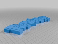 Pokemon Logo 3D Printer Model