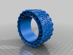 RC Car Wheel With Michelin-style Tyre For 12mm Hub 3D Printer Model