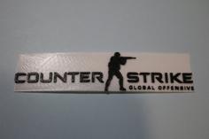 Counter Strike Global Offensive Logo 3D Printer Model