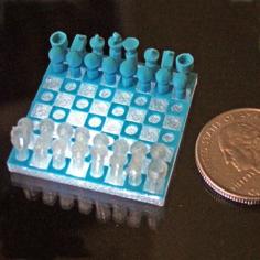 Micro Chess Set 3D Printer Model