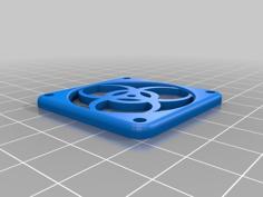 Biohazard Fan Protector 40mm With Rounded Corners 3D Printer Model