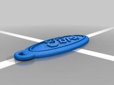 Ford Keychain 3D Printer Model