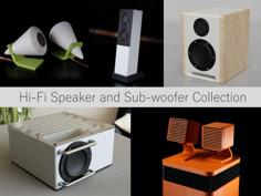 Speaker And Subwoofer Collection 3D Printer Model